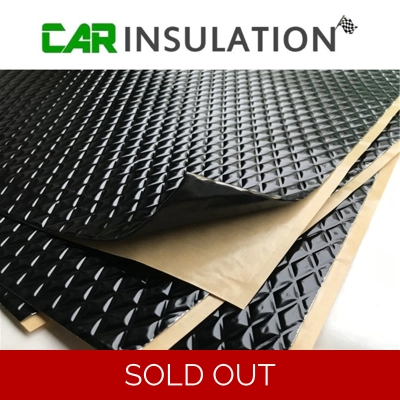 Sound Deadening Black Butyl 2mm PeaceMAT for Car or Camper van, 10 Sheets